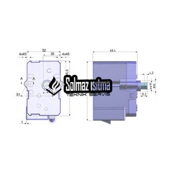 LAMTEC 662R5500-0 0.8 Nm Servomotor